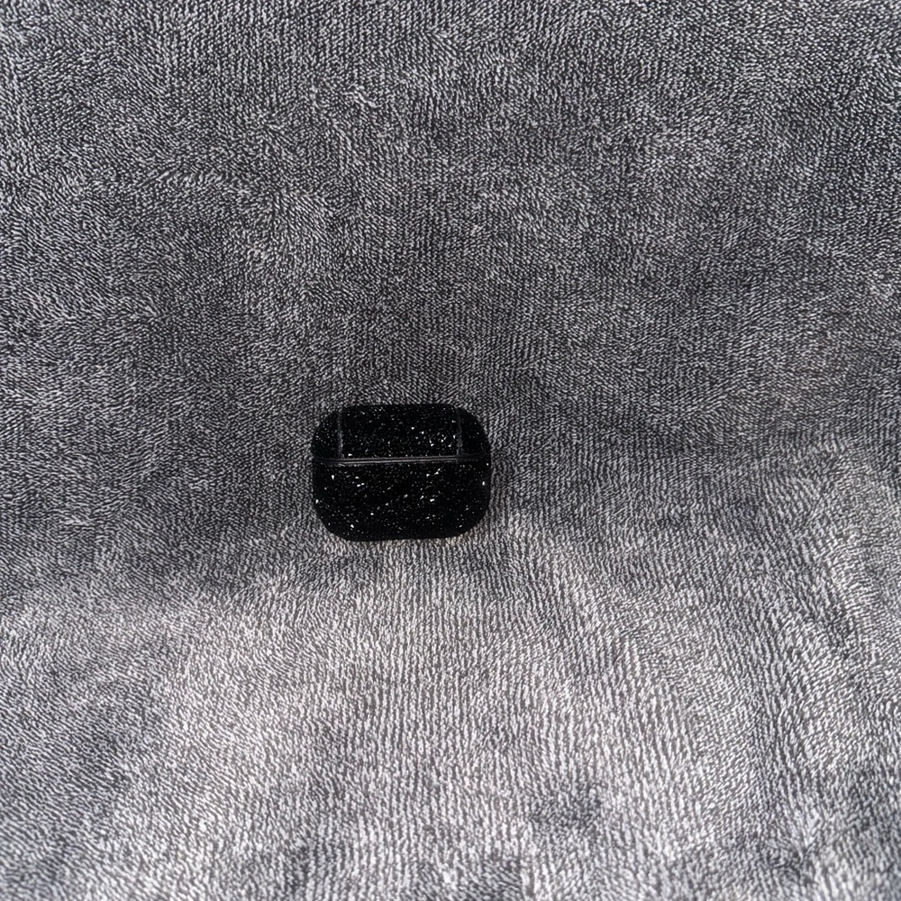 Nanette Lepore Black Glitter AirPods Case